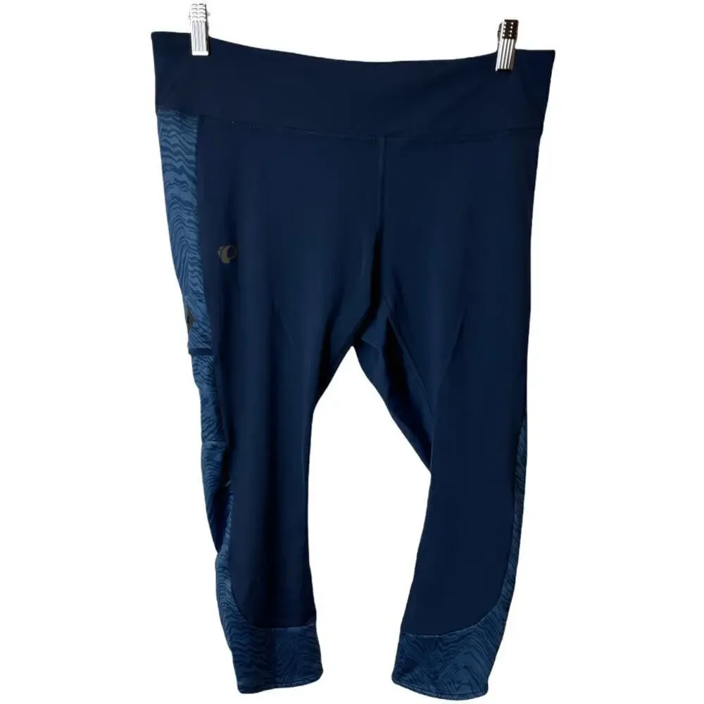 Pearl Izumi For Women Studio Navy Phyllite 3 Quarter Leggings Size XL - Picture 4 of 9